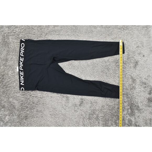 Nike PRO Men's XL Black Ankle Leggings - Polyester Dri Fit Running - Picture 5 of 8